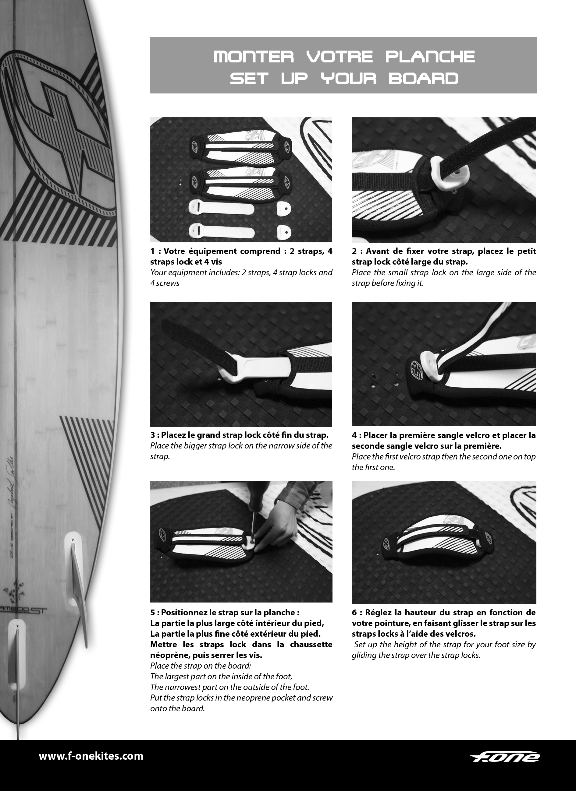 How to setup adjustable surf straps
